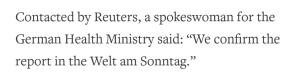 Germany’s health ministry is confirming this bombshell story from German media outlet @welt
https://www.reuters.com/article/us-health-coronavirus-germany-usa/germany-tries-to-stop-us-from-luring-away-firm-seeking-coronavirus-vaccine-idUSKBN2120IV