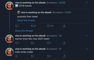 @visakanv It kind of bothers me that the first tweet in that thread says “2019 tweets”. I know that refers to the quoted 2019 thread, but you otherwise typically start your threads with context for the rest of the thread