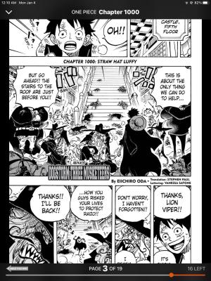 One Piece has hit chapter 1000!