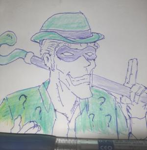 The Riddler? #sketchdaily 36/365