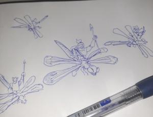 Dragonfly knights #sketchdaily 49/365