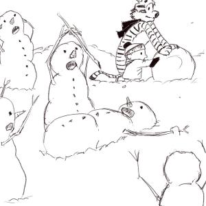 Snow ritual #sketchdaily 79/365