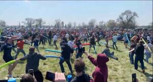 This is great
Quoted gothspiderbitch's tweet:   so did anyone else know that there was a massive pool noodle battle planned between all the people named Josh today that was ultimately won by a 5-year old named Josh who was crowned The Supreme Josh or was I just supposed to find this out on my own  