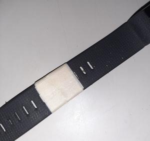 Fitbit strap broke this morning. Because we are cheap, I mean, frugal and environmentally conscious, let’s try a DIY fix before rushing to order a new one: mighty bond + masking tape
Update May 28: The fix didnt last a week, the strap broke again this morning lol. Went ahead and ordered a new one