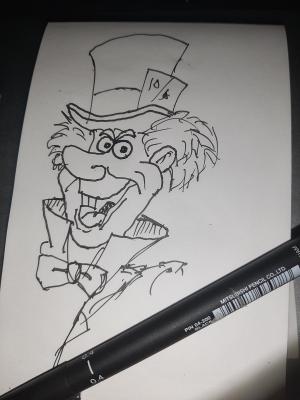 Mad Hatter #sketchdaily 207/365
